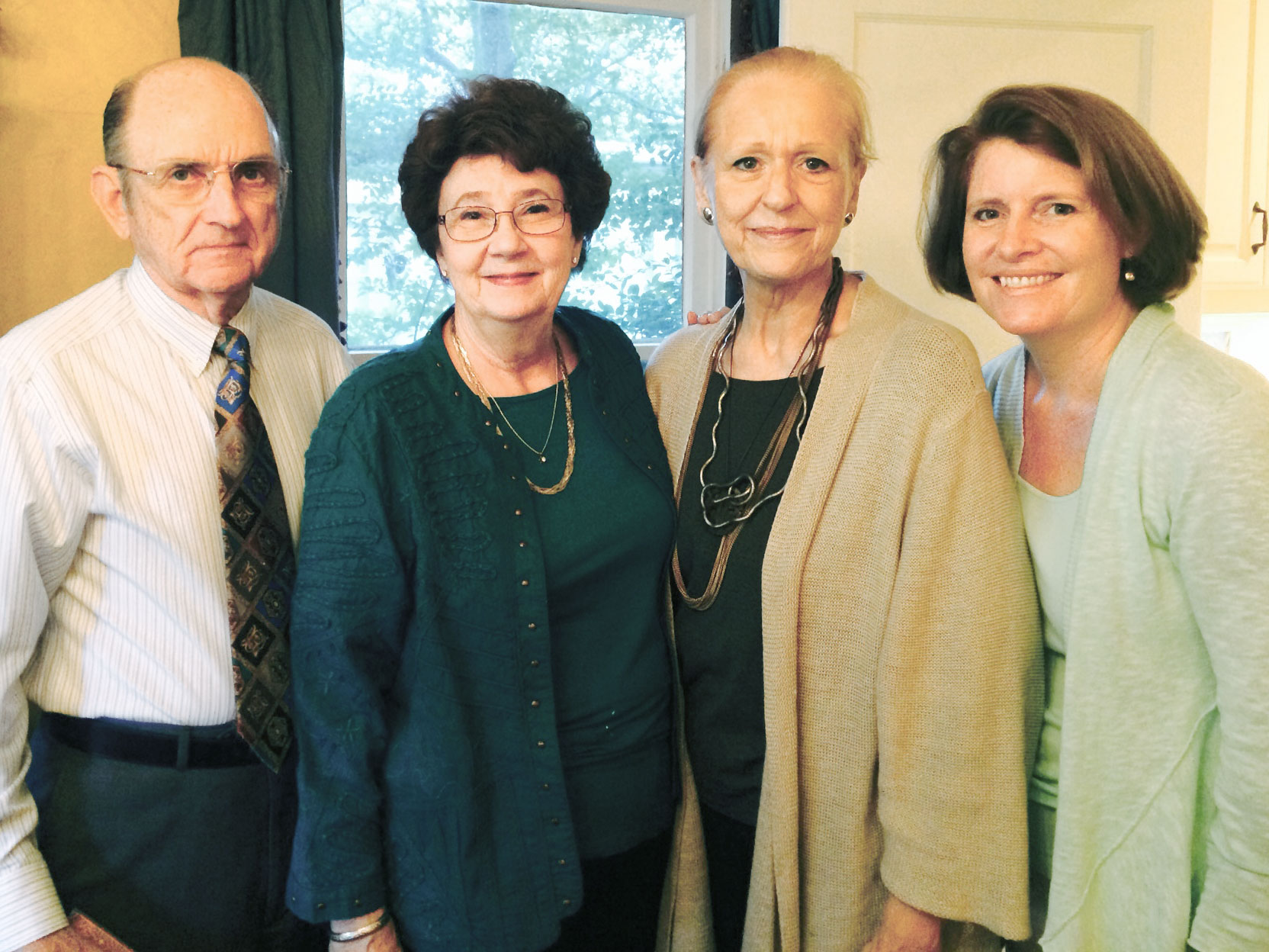 Filmmaker Sophie Sartain with cast members Deryl and Gerry Dalby and Lucilla Garrett